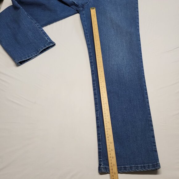 Gloria Vanderbilt Amanda Jeans Womens 16 Long High Rise Straight Leg 36 X 32 - Picture 12 of 16